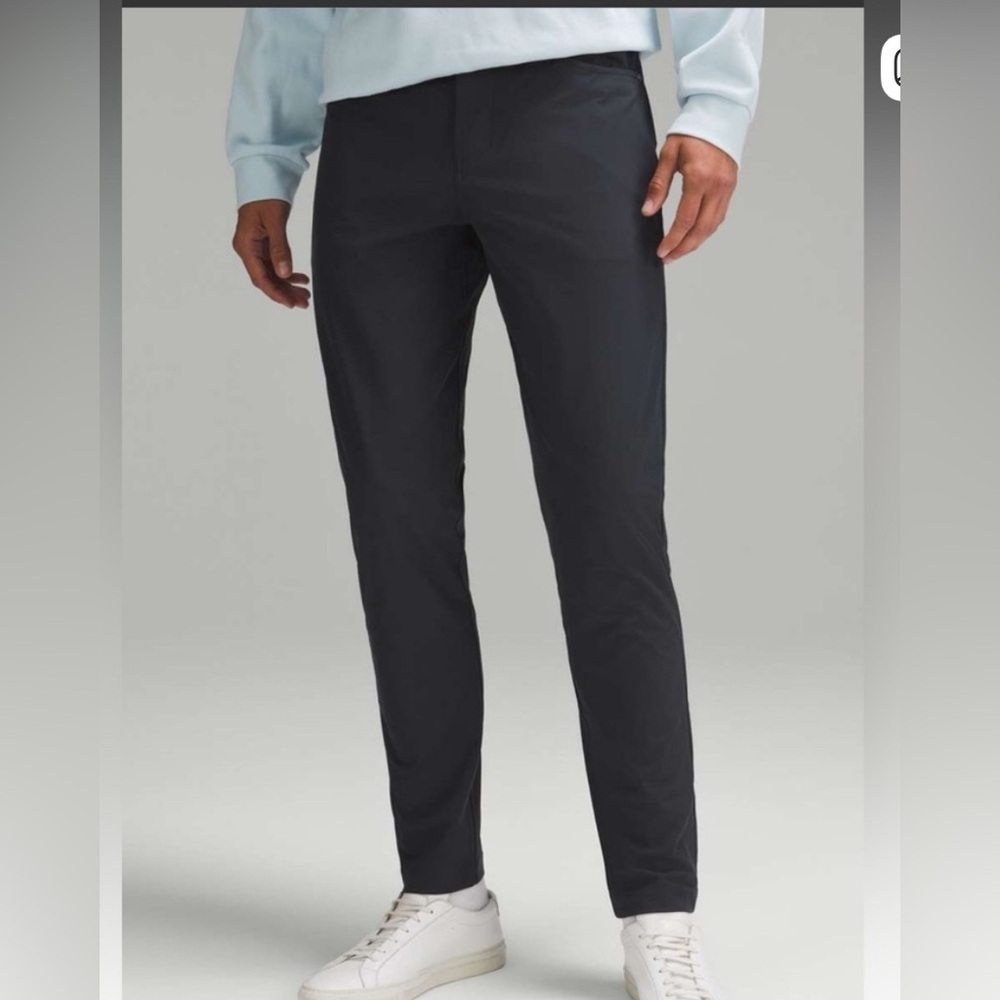 Lululemon men’s ABC slim-fit 5 pocket pants size 34 obsidian gray
